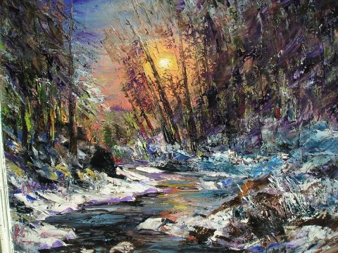 le torrent en hiver